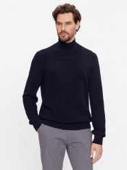 Boss Golf Maurelio 50500656 Granatowy Regular Fit. Niebieskie swetry męskie Boss, l, bez wzorów, z bawełny, bez kołnierzyka, bez ramiączek. Za 759.99 zł.