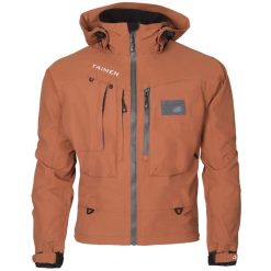 Kurtka wędkarska do brodzenia Taimen Selenga - Dusty Orange. Brązowe kurtki męskie TAIMEN, l, bez wzorów, sportowe, bez kaptura. Za 649.99 zł.