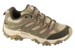 Buty trekkingowe damskie, Moab 3. Zielone obuwie trekkingowe damskie Merrell, z materiału, przed kostkę, bez zapięcia. Za 499.99 zł.