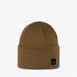 Czapka BUFF KNITTED BEANIE NIELS. Brązowe czapki damskie Buff, bez wzorów. W wyprzedaży za 95.94 zł.