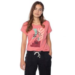 Koszulka damska Protest PRTDAY t-shirt. Czerwone t-shirty damskie Protest, s, bez wzorów, z bawełny, eleganckie, bez kołnierzyka, bez ramiączek. Za 70.00 zł.