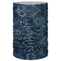 Chusta do biegania unisex Buff Orginal Ecostretch Night Blue ochrona UPF 50. Niebieskie szaliki męskie WALDHAUSEN, bez wzorów. Za 99.99 zł.