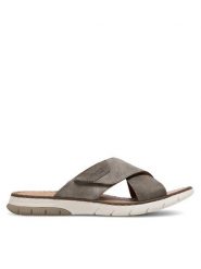 Rieker Klapki 25283-25 Brązowy. Brązowe klapki męskie Rieker, bez wzorów, z tworzywa sztucznego, bez zapięcia. Za 249.99 zł.