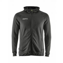 Bluza treningowa męska Craft Extend Full Zip. Czarne bluzy męskie Craft, l, bez wzorów, sportowe, bez ramiączek, z kapturem. Za 385.00 zł.