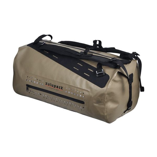 Wodoodporna torba podróżna - Rackham 60L - IP66. Czarne torby na ramię męskie ZULUPACK, z materiału, na ramię. Za 984.99 zł.