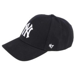 Czapka z daszkiem dla dorosłych 47 Brand MLB New York Yankees MVP Cap. Czarne czapki damskie 47 Brand, bez wzorów, z wełny, sportowe. Za 109.99 zł.