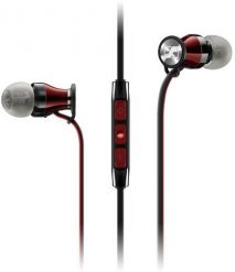 Słuchawki Sennheiser Momentum-In-Ear-I czerwono-czarne. Czarne słuchawki douszne Sennheiser. Za 305.99 zł.