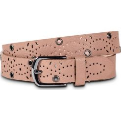 Pasek bonprix stary jasnoróżowy - srebrny oksydowany kolor. Czerwone paski damskie bonprix, z aplikacjami, ze skóry. Za 24.99 zł.
