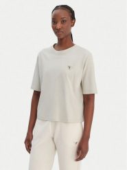 Guess T-Shirt V4BI21 I3Z14 Zielony Relaxed Fit. Zielone t-shirty damskie Guess, xl, z aplikacjami, z bawełny, bez kołnierzyka, bez ramiączek. Za 159.99 zł.