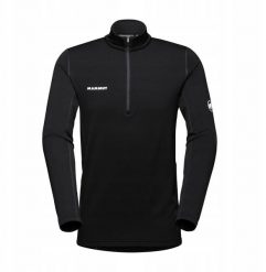 Bluza męska Mammut Aenergy ML Half Zip Pull - black. Czarne bluzy męskie Oakley, m, bez wzorów, bez ramiączek, bez kaptura. Za 559.97 zł.