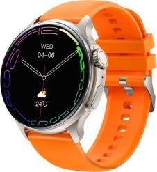 Smartwatch Rubicon RNCF12 Pomarańczowy. Brązowe zegarki smartwatch Rubicon, bez wzorów. Za 160.13 zł.