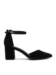 JENNY Czółenka CEO-AMMA WSS20968-01 Czarny. Czarne czółenka damskie Jenny, bez wzorów, z materiału, bez obcasa, bez zapięcia. Za 119.99 zł.