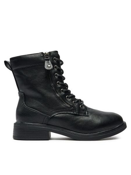 Clara Barson Trzewiki WYL3560-2 Czarny. Czarne botki damskie Clara Barson, bez wzorów, ze skóry, bez obcasa, na płaskiej podeszwie, bez zapięcia. Za 159.99 zł.