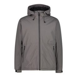Kurtka z kapturem CMP. Szare kurtki męskie CMP, bez wzorów, sportowe, z kapturem. Za 403.50 zł.