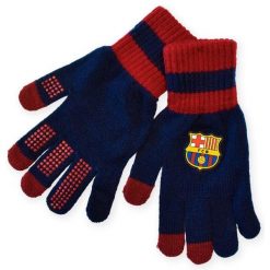FC Barcelona rękawiczki zimowe L granatowy. Niebieskie rękawiczki męskie FC BARCELONA, na zimę, bez wzorów, z elastanu. Za 94.90 zł.