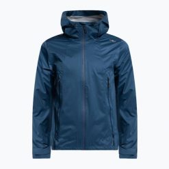 Kurtka przeciwdeszczowa męska CMP Fix Hood. Zielone kurtki męskie CMP, m, bez wzorów, sportowe, bez kaptura. Za 429.99 zł.