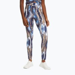 Legginsy damskie FILA Clamart AOP High Waist. Niebieskie legginsy damskie Fila, bez wzorów. Za 139.99 zł.