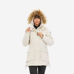 Second Life - Parka turystyczna damska zimowa Quechua NH900 Warm... - Stan Dobry. Brązowe parki damskie QUECHUA, na jesień, m, bez wzorów, z materiału, z kapturem. Za 186.99 zł.