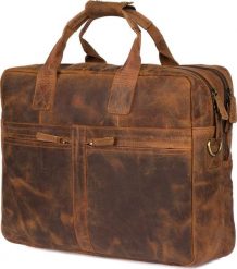 Beltimore Duża solidna skórzana torba Beltimore na laptopa dokumenty brązowa nubuk M87. Brązowe torby na laptopa damskie Beltimore, bez wzorów, z nubiku. Za 494.99 zł.