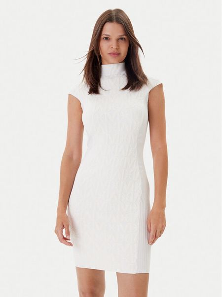 Marciano Guess Sukienka codzienna 4BGK0A 5661Z Beżowy Bodycon Fit. Brązowe sukienki damskie Marciano Guess, na co dzień, z aplikacjami, z syntetyku, bez kołnierzyka, bez ramiączek, bodycon. Za 459.99 zł.