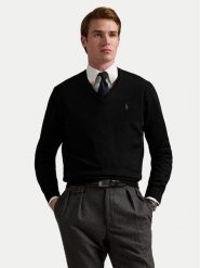 Polo Ralph Lauren Sweter 710941105004 Czarny Regular Fit. Czarne swetry męskie Polo Ralph Lauren, m, bez wzorów, z wełny, bez kołnierzyka, bez ramiączek. Za 919.99 zł.