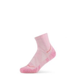 Skarpety biegowe Buff Dryflx Quarter Sock DQ. Czerwone skarpetki damskie Buff, bez wzorów. Za 108.89 zł.