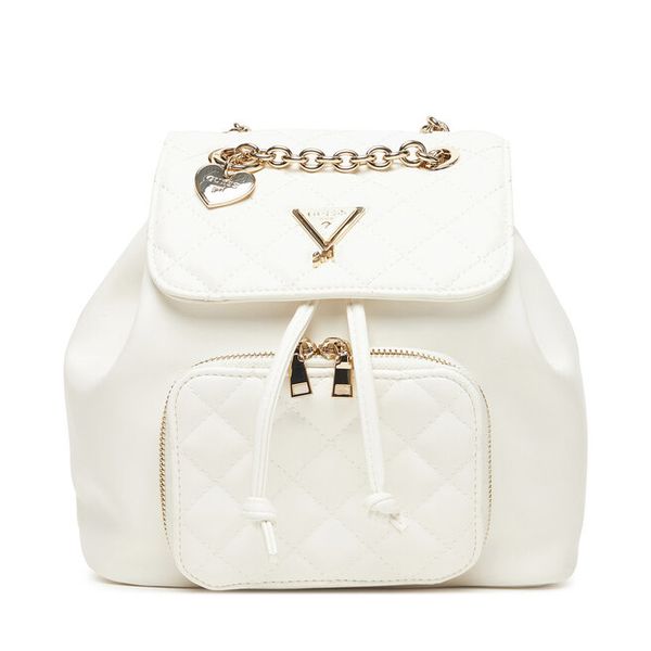 Plecak Guess. Białe plecaki damskie Guess, z aplikacjami. Za 179.99 zł.