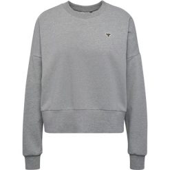 Bluza damska Hummel Bee. Szare bluzy damskie Hummel, bez wzorów, bez ramiączek, bez kaptura. Za 217.50 zł.