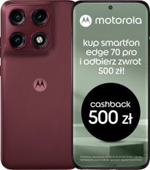 Smartfon Motorola Edge 70 Pro 5G 8/256GB Czerwony (PBC20017RO). Czerwone smartfony Motorola. Za 2,543.96 zł.