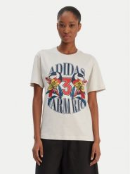 Adidas T-Shirt Farm Rio Graphic KD4641 Écru Regular Fit. T-shirty damskie Adidas, s, bez wzorów, z bawełny, bez kołnierzyka, bez ramiączek. Za 149.99 zł.