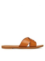 Roxy Klapki ARJL200847 Brązowy. Brązowe klapki damskie Roxy, bez wzorów, ze skóry, bez obcasa, bez zapięcia. Za 169.99 zł.