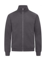 Clique Kardigan Miami z zamkiem z bawełny z recyklingu – Metal Grey. Szare kardigany damskie CLIQUE, xl, bez wzorów, z bawełny, bez kołnierzyka. Za 211.09 zł.