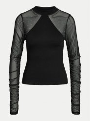 Noisy May Bluzka Maya 27032594 Czarny Regular Fit. Czarne bluzki damskie Noisy May, l, bez wzorów, z bawełny, bez kołnierzyka, bez ramiączek. Za 159.99 zł.