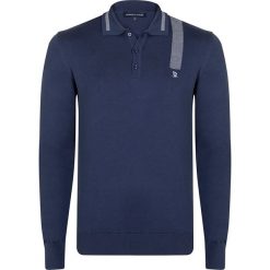 Sweter w kolorze granatowym. Niebieskie swetry męskie Giorgio Di Mare, m, bez wzorów, z bawełny, bez kołnierzyka, bez ramiączek. W wyprzedaży za 139.95 zł.