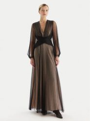 TWINSET Sukienka wieczorowa 252TT2021 Czarny Regular Fit. Czarne sukienki damskie Twinset, bez wzorów, z syntetyku, wizytowe, bez kołnierzyka, bez ramiączek. Za 1,569.00 zł.