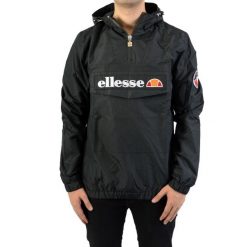 Kurtka turystyczna męska Ellesse Mont 2. Czarne kurtki męskie Ellesse, m, bez wzorów, z softshellu, sportowe, bez kaptura. Za 379.00 zł.