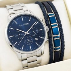 Zegarek Paul Lorens Zestaw męski zegarek Paul Lorens LARGOS 6C1 z bransoletką. Zegarki męskie Paul Lorens, bez wzorów. Za 349.90 zł.