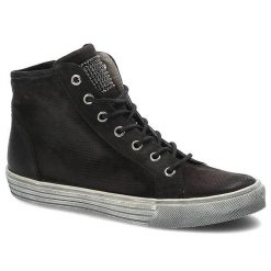 Czarne Botki Carinii Codzienne Buty Damskie. Czarne obuwie sportowe damskie Carinii, na wiosnę, z aplikacjami, z nubiku, bez zapięcia. Za 239.00 zł.