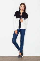 Czarna Bluza na Stójce z Kontrastowymi Pasami. Czarne bluzy damskie Figl, l, bez wzorów, z bawełny, bez ramiączek, bez kaptura. Za 219.00 zł.