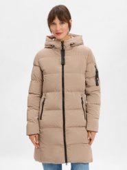 Marie Lund Pikowany płaszcz Kobiety beżowy, 44. Brązowe płaszcze damskie Marie Lund, na zimę, bez wzorów, eleganckie, bez kołnierzyka, bez kaptura. Za 749.95 zł.