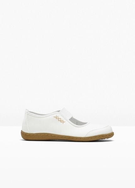 Baleriny w stylu Mary Jane. Czarne balerinki damskie bonprix, bez wzorów, eleganckie, bez obcasa, bez zapięcia. Za 124.99 zł.