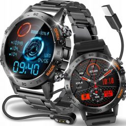 SMARTWATCH ZEGAREK MĘSKI MENU PL ROZMOWY SMART WATCH WODOODPORNY + GRATIS. Zegarki męskie JG Smart, bez wzorów. Za 219.99 zł.