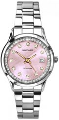 Zegarek damski Sekonda 40475 CYRKONIE srebrny. Szare zegarki damskie Sekonda, srebrne. Za 441.77 zł.