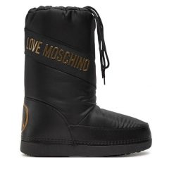 Śniegowce LOVE MOSCHINO. Czarne śniegowce damskie Love Moschino, bez zapięcia. Za 579.99 zł.