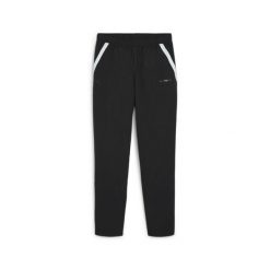 Spodnie dresowe tkane Puma AMG. Czarne spodnie sportowe męskie Puma, m, bez wzorów, z dresówki, do biegania. W wyprzedaży za 170.50 zł.