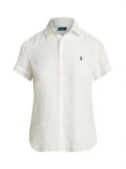 Polo Ralph Lauren Koszula 211973366505 Biały Regular Fit. Białe koszule damskie Polo Ralph Lauren, xxl, bez wzorów, ze lnu, bez kołnierzyka, bez ramiączek. Za 729.99 zł.