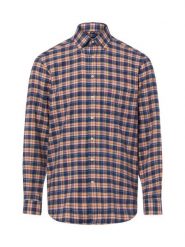Andrew James koszula flanelowa Mężczyźni Regular Fit Bawełna (100%) niebieski|pomarańczowy|czerwony, M. Brązowe koszule męskie Andrew James, m, bez wzorów, z bawełny, bez kołnierzyka, bez ramiączek. Za 249.95 zł.