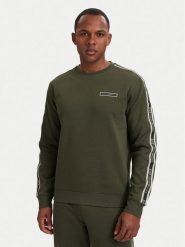 EA7 Emporio Armani Bluza 7M002195 AF10377 U7014 Zielony ciemny Regular Fit. Zielone bluzy męskie EA7 Emporio Armani, l, bez wzorów, z bawełny, bez ramiączek, bez kaptura. Za 529.99 zł.