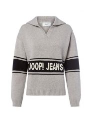 Joop Jeans sweter z dzianiny - Kilo Kobiety Bawełna szary, S. Szare swetry nierozpinane damskie JOOP! Jeans, s, bez wzorów, z bawełny, casualowe, bez kołnierzyka, bez ramiączek. Za 429.95 zł.