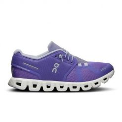 Buty do biegania damskie On Running Cloud 5. Fioletowe obuwie sportowe damskie On, bez wzorów, z materiału, bez zapięcia, do biegania. Za 812.00 zł.